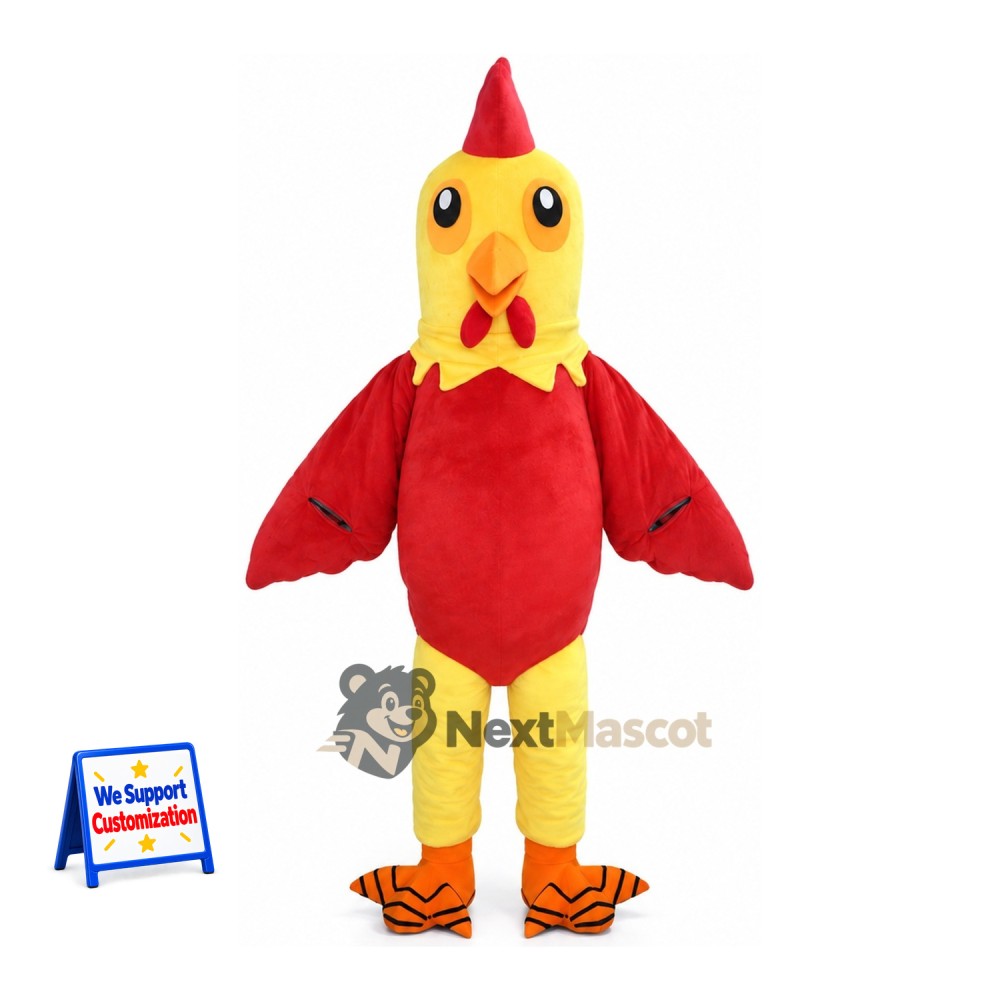 Rooster Mascot Costume - Red for Sports Days Rooster Mascot Costume - Red for Sports Days