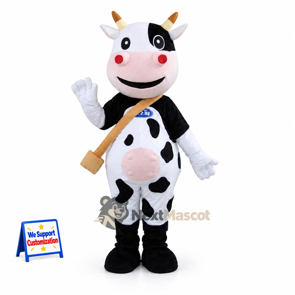 Cow Mascot Costume - Spotted, Shoulder Bag Cow Mascot Costume - Spotted, Shoulder Bag