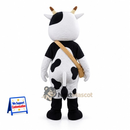 Cow Mascot Costume - Spotted, Tan Shoulder Strap Cow Mascot Costume - Spotted, Tan Shoulder Strap