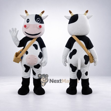 Cow Mascot Costume - Spotted, Tan Shoulder Strap Cow Mascot Costume - Spotted, Tan Shoulder Strap