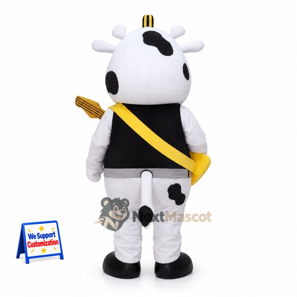 Cow Mascot Costume - Guitar Cow Mascot Costume - Guitar