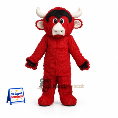 Bull Mascot Costume - Red for Birthday Parties Bull Mascot Costume - Red for Birthday Parties