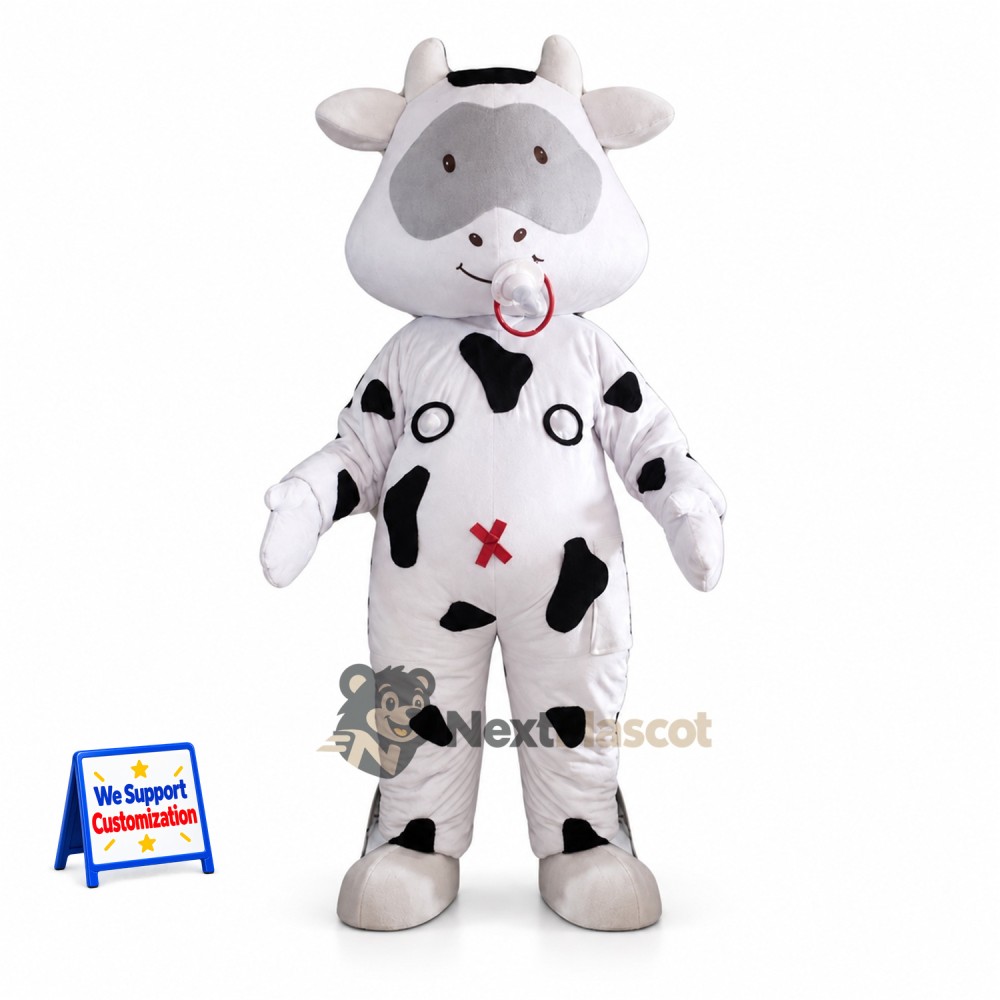 Cow Mascot Costume - Spotted for Campus Events Cow Mascot Costume - Spotted for Campus Events