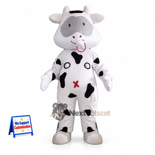 Cow Mascot Costume - Spotted for Campus Events
