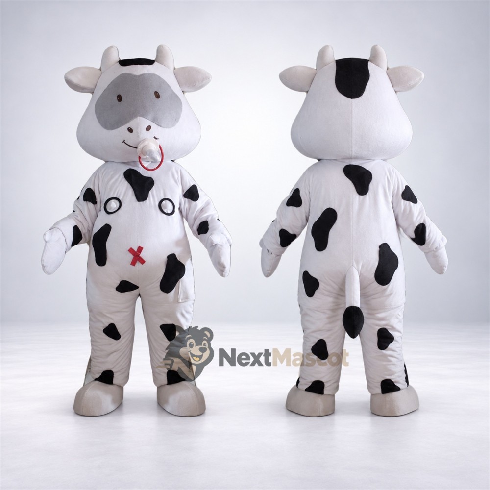 Cow Mascot Costume - Spotted for Campus Events Cow Mascot Costume - Spotted for Campus Events