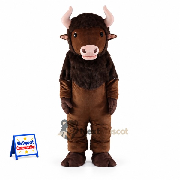 Buffalo Mascot Costume - Brown for Parades