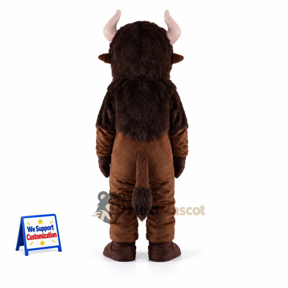 Buffalo Mascot Costume - Brown for Parades Buffalo Mascot Costume - Brown for Parades