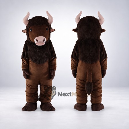 Buffalo Mascot Costume - Brown for Parades Buffalo Mascot Costume - Brown for Parades