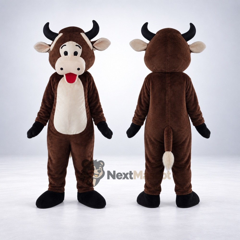 Cow Mascot Costume - Brown for Parades Cow Mascot Costume - Brown for Parades