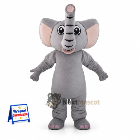 Elephant Mascot Costume - Gray for Stage Shows