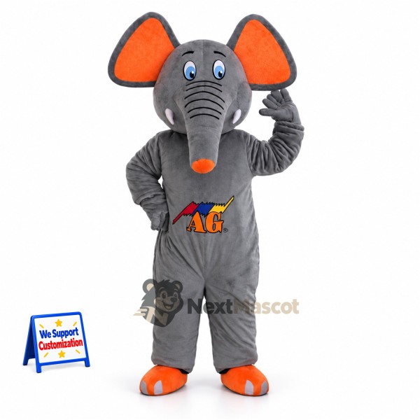Elephant Mascot Costume - Gray for Street Fairs