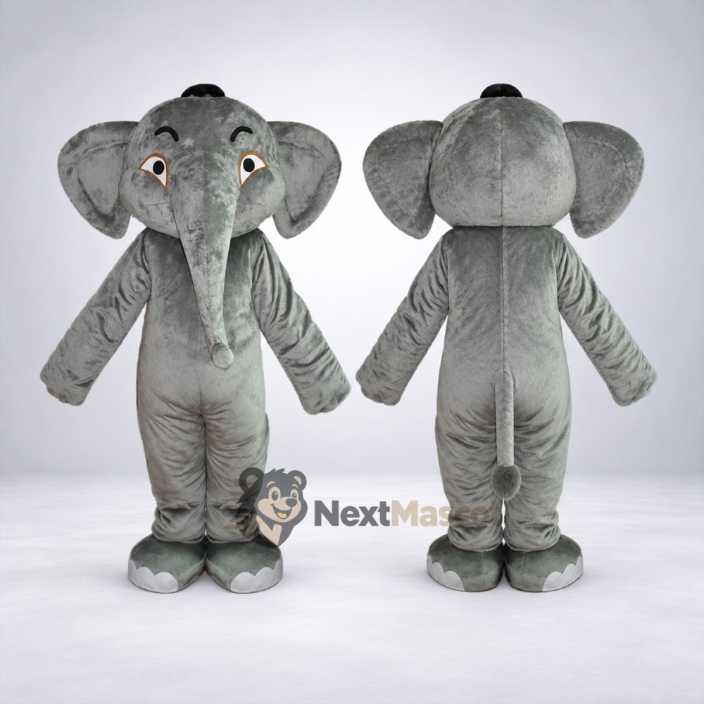 Elephant Mascot Costume - Gray for Fairs Elephant Mascot Costume - Gray for Fairs