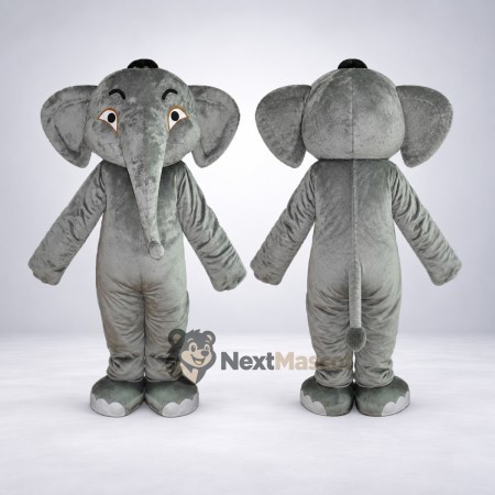 Elephant Mascot Costume - Gray for Fairs Elephant Mascot Costume - Gray for Fairs