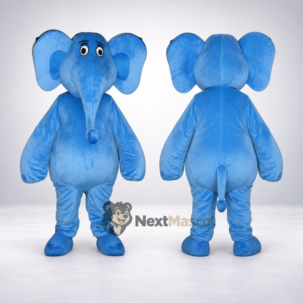 Elephant Mascot Costume - Blue for Parades