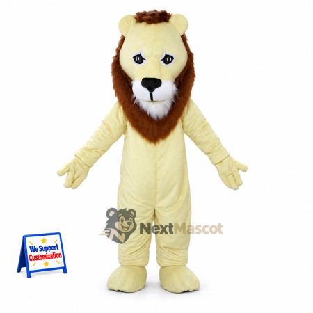 Lion Mascot Costume - Tan for Community Events Lion Mascot Costume - Tan for Community Events