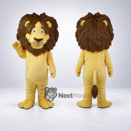 Lion Mascot Costume - Yellow for Parades Lion Mascot Costume - Yellow for Parades
