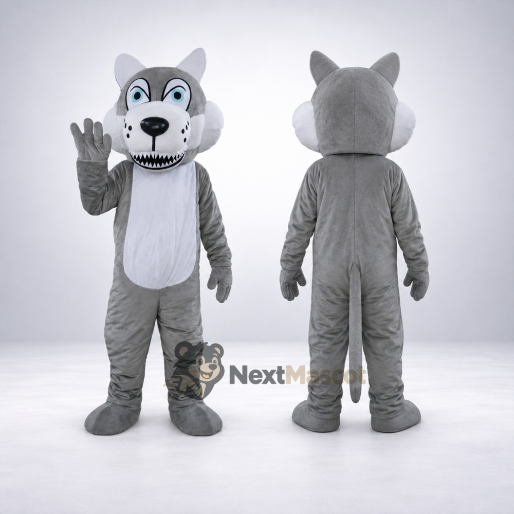Wolf Mascot Costume - Gray for Campus Events Wolf Mascot Costume - Gray for Campus Events
