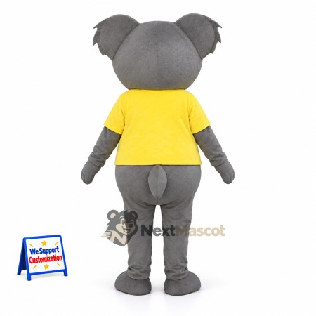 Koala Mascot Costume - Yellow Shirt Koala Mascot Costume - Yellow Shirt