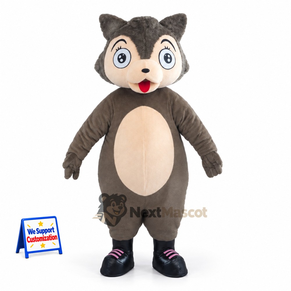 Squirrel Mascot Costume - Gray for School Events Squirrel Mascot Costume - Gray for School Events