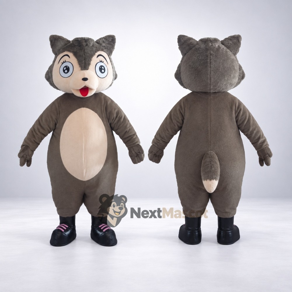 Squirrel Mascot Costume - Gray for School Events Squirrel Mascot Costume - Gray for School Events