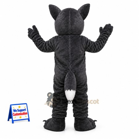 Dog Mascot Costume - Black and White for Festivals Dog Mascot Costume - Black and White for Festivals