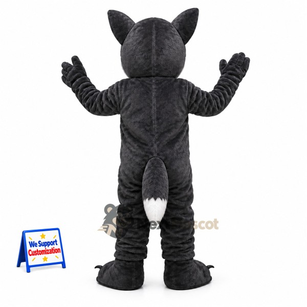 Dog Mascot Costume - Black and White for Festivals Dog Mascot Costume - Black and White for Festivals