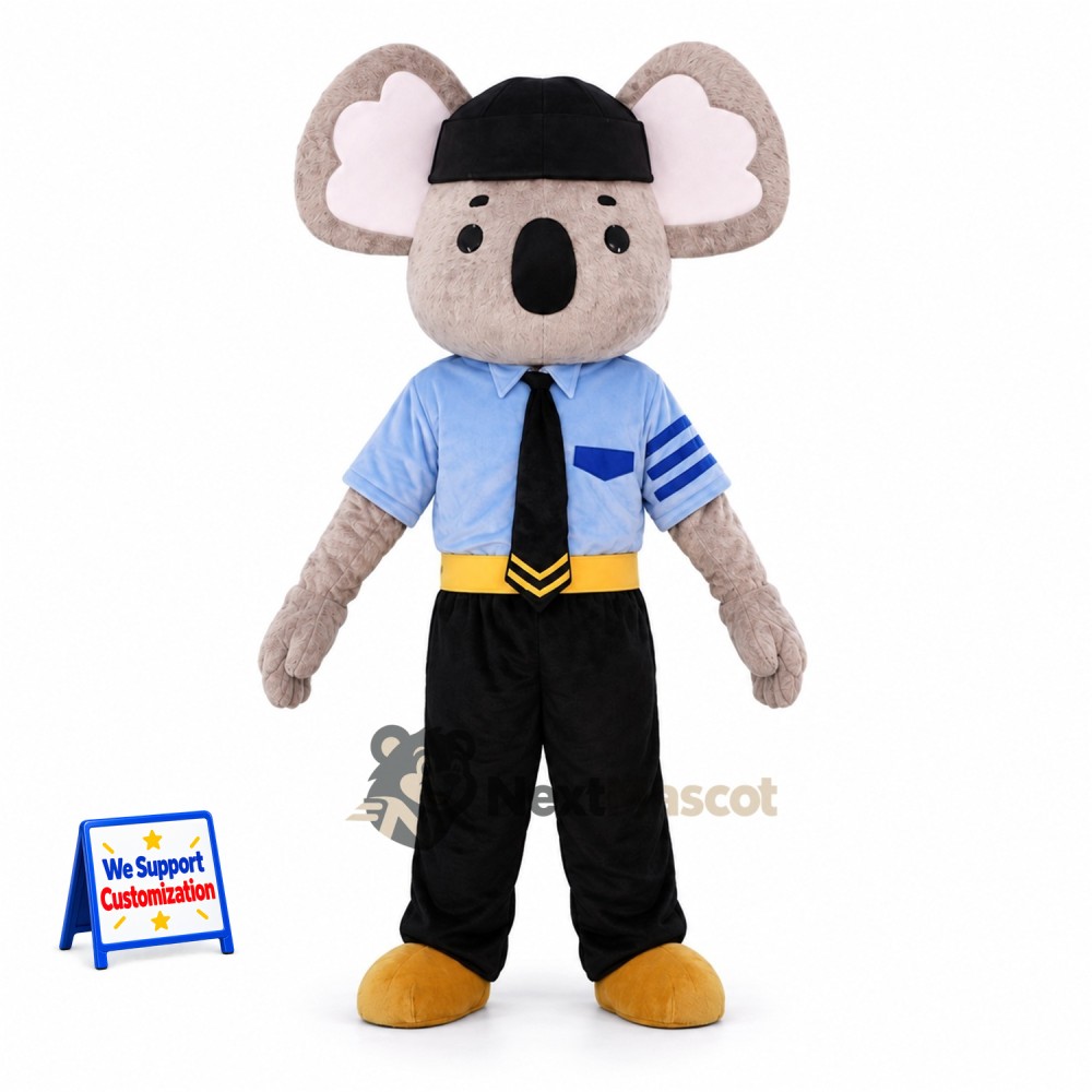 Koala Mascot Costume - Blue Shirt Koala Mascot Costume - Blue Shirt