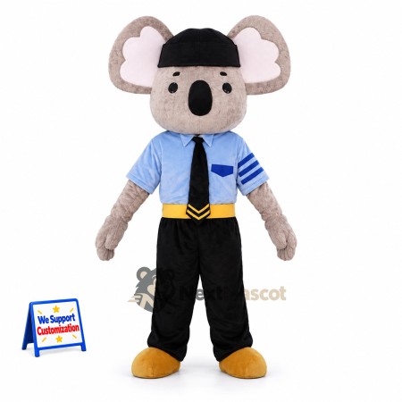 Koala Mascot Costume - Blue Shirt Koala Mascot Costume - Blue Shirt