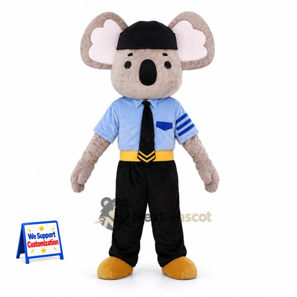 Koala Mascot Costume - Blue Shirt