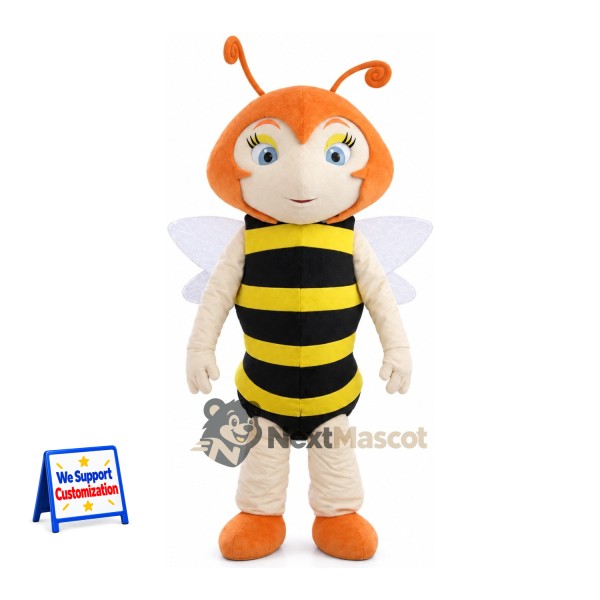 Bee Character Mascot Costume for Garden Events