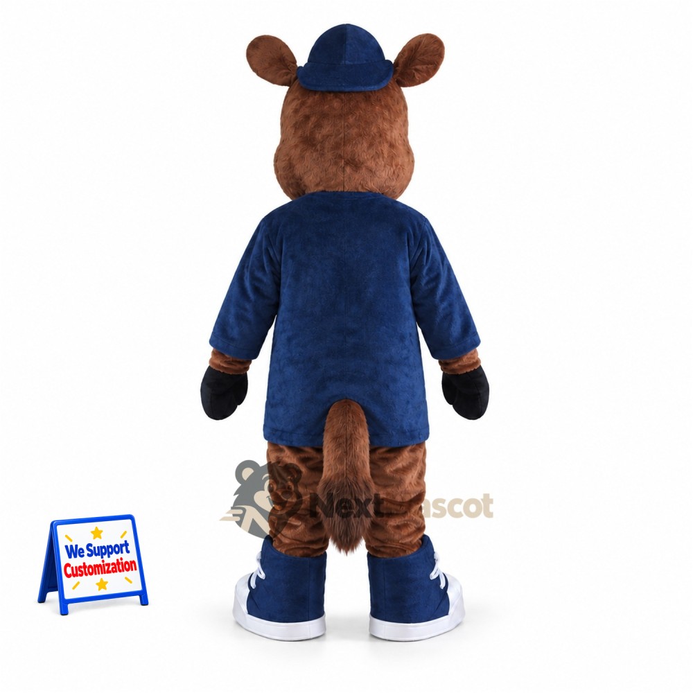 Horse Mascot Costume - Blue Shirt Horse Mascot Costume - Blue Shirt
