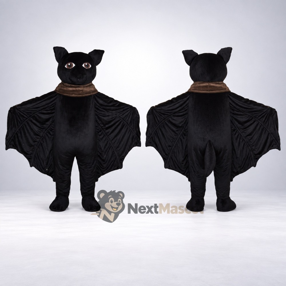 Bat Mascot Costume - Black for Parades Bat Mascot Costume - Black for Parades