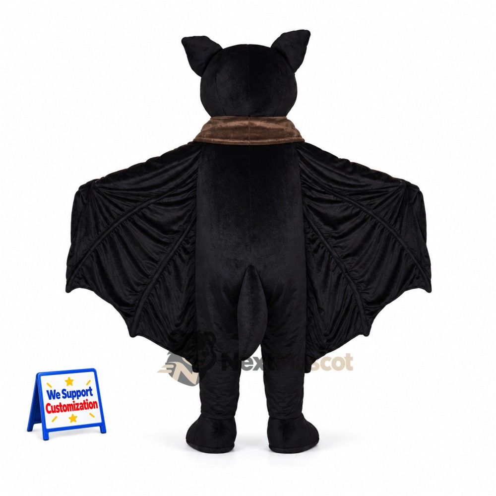Bat Mascot Costume - Black for Parades Bat Mascot Costume - Black for Parades