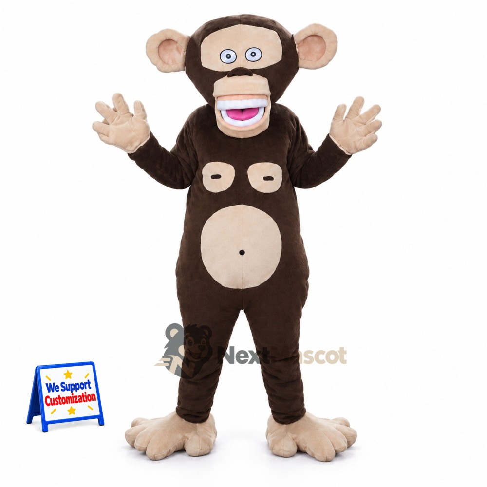 Monkey Mascot Costume - Brown for Pep Rallies Monkey Mascot Costume - Brown for Pep Rallies