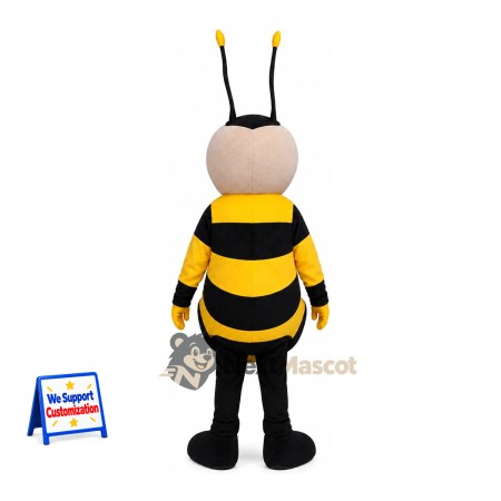 Bee Mascot Costume - Yellow, Gray Face Bee Mascot Costume - Yellow, Gray Face