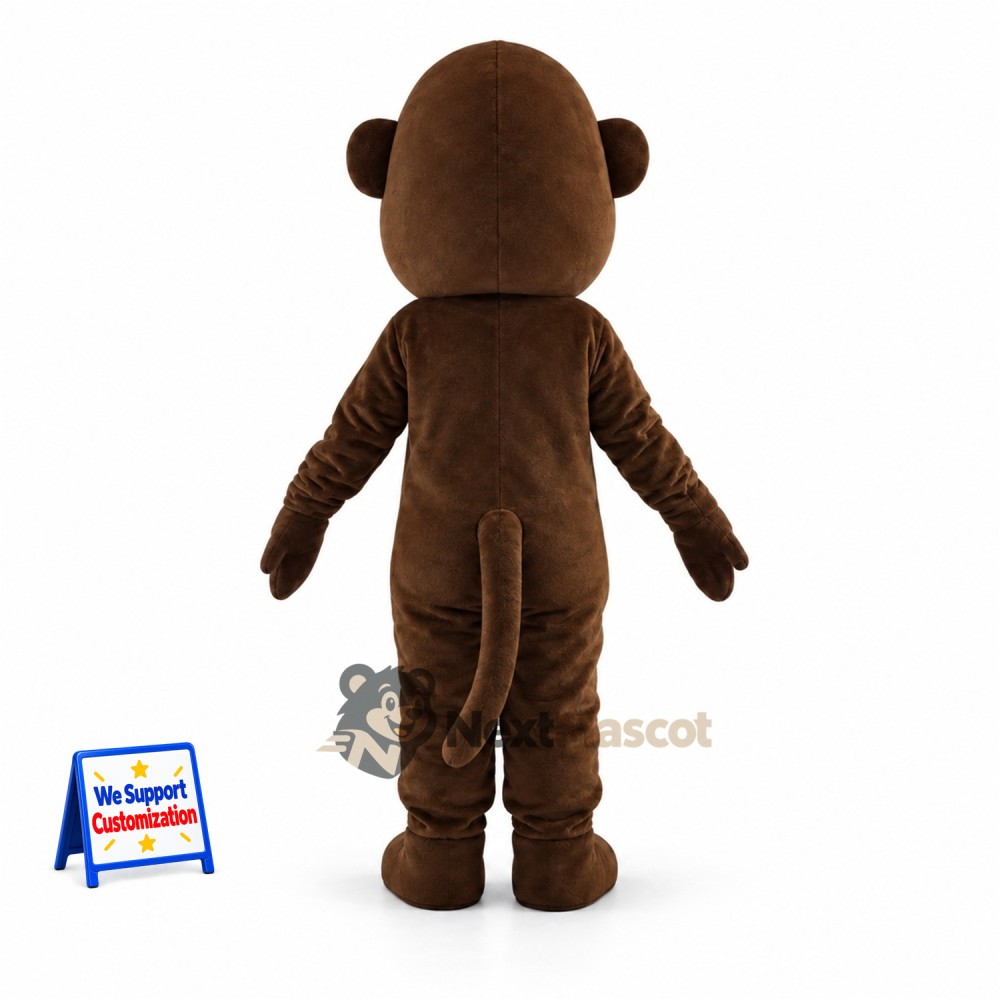 Monkey Mascot Costume - Brown for Team Events Monkey Mascot Costume - Brown for Team Events