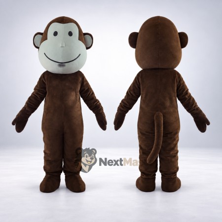 Monkey Mascot Costume - Brown for Team Events Monkey Mascot Costume - Brown for Team Events