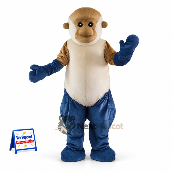Monkey Mascot Costume - Blue Pants