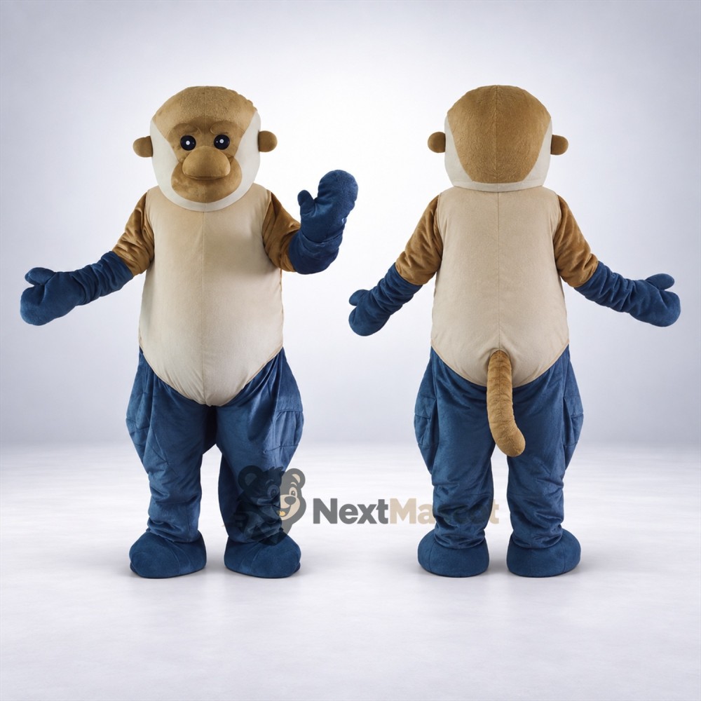 Monkey Mascot Costume - Blue Pants