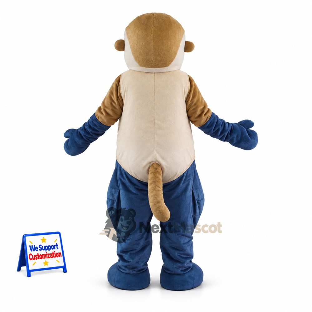 Monkey Mascot Costume - Blue Pants
