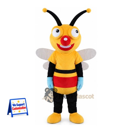 Bee Mascot Costume - Red Nose