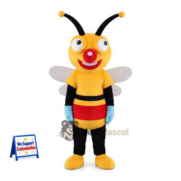 Bee Mascot Costume - Red Nose