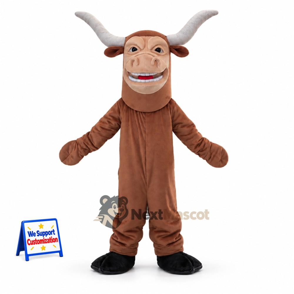 Bull Mascot Costume - Brown for Fundraisers Bull Mascot Costume - Brown for Fundraisers