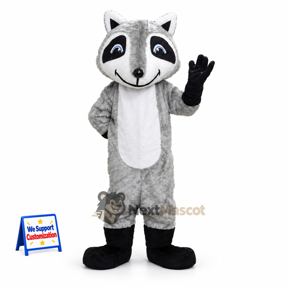 Raccoon Mascot Costume - Gray for Team Events Raccoon Mascot Costume - Gray for Team Events