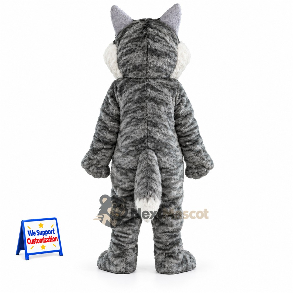 Husky Mascot Costume - Gray for Promotions Husky Mascot Costume - Gray for Promotions