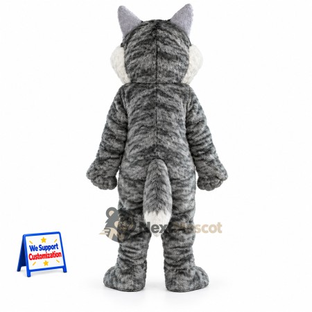Husky Mascot Costume - Gray for Promotions Husky Mascot Costume - Gray for Promotions