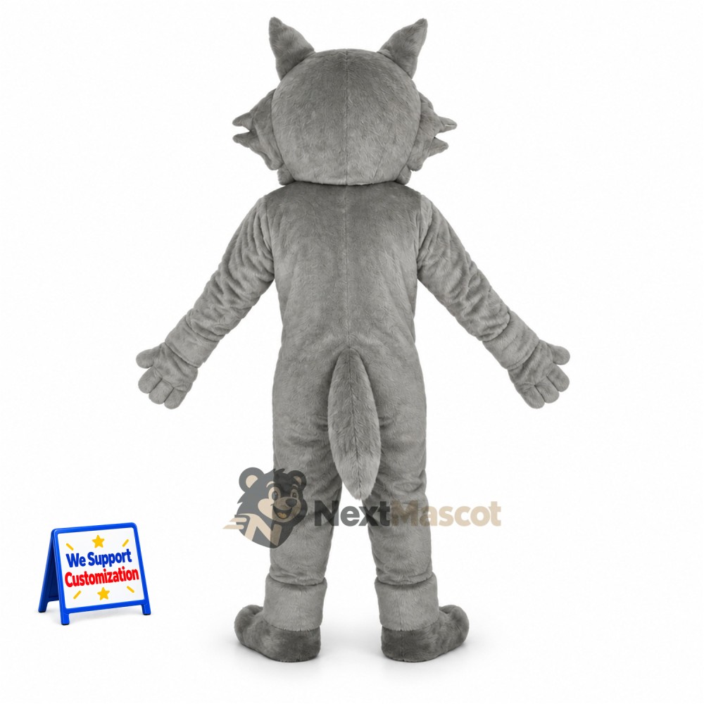 Wolf Mascot Costume - Gray for School Fairs Wolf Mascot Costume - Gray for School Fairs