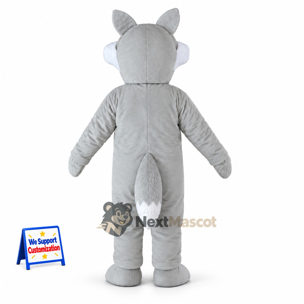 Wolf Mascot Costume - Gray for Charity Events Wolf Mascot Costume - Gray for Charity Events