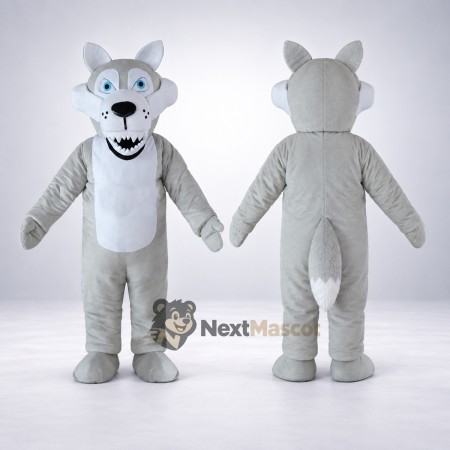 Wolf Mascot Costume - Gray for Charity Events Wolf Mascot Costume - Gray for Charity Events