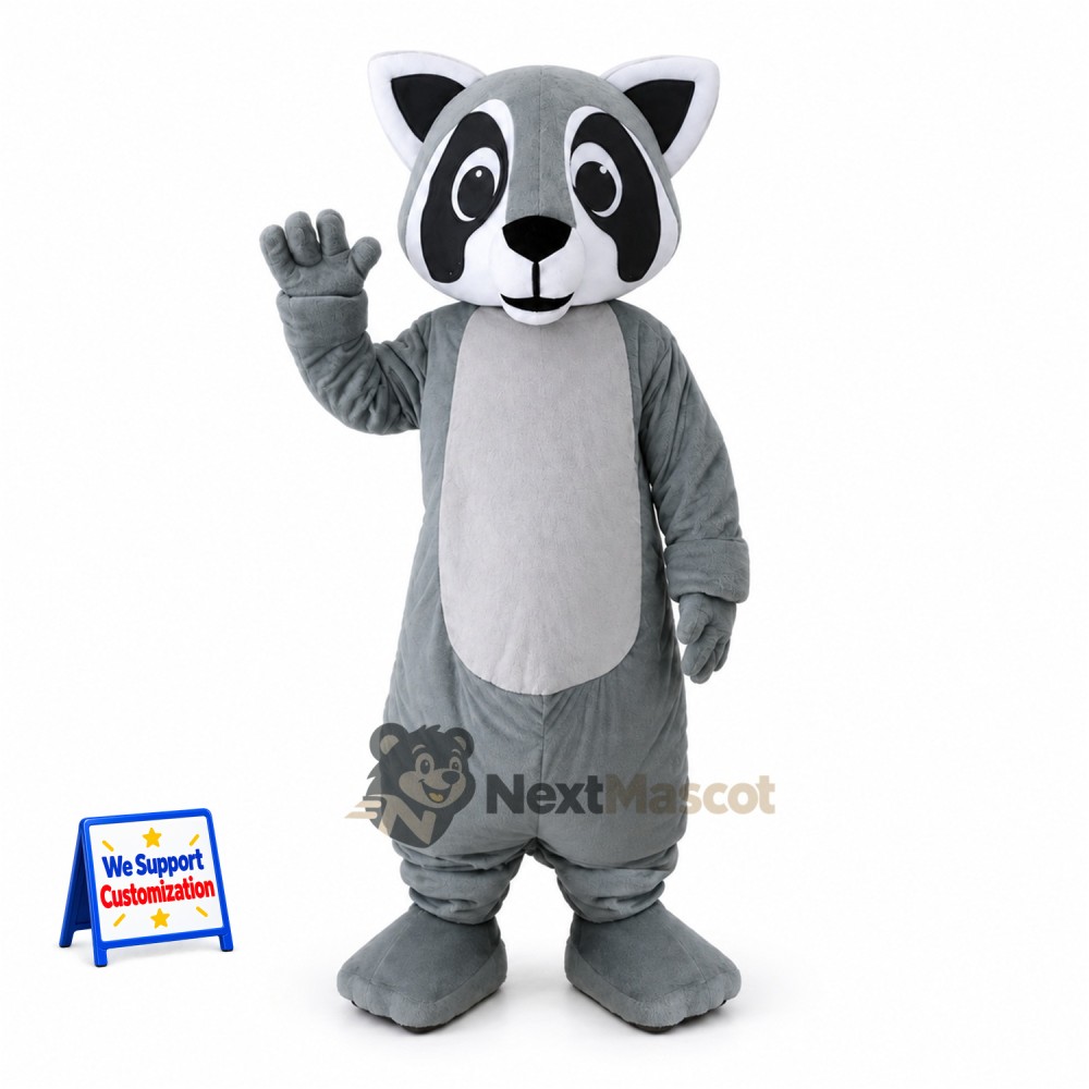 Raccoon Mascot Costume - Gray for Carnivals Raccoon Mascot Costume - Gray for Carnivals